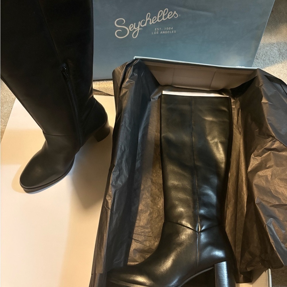 Seychelles Women's Black Heeled Boots Anthropologie